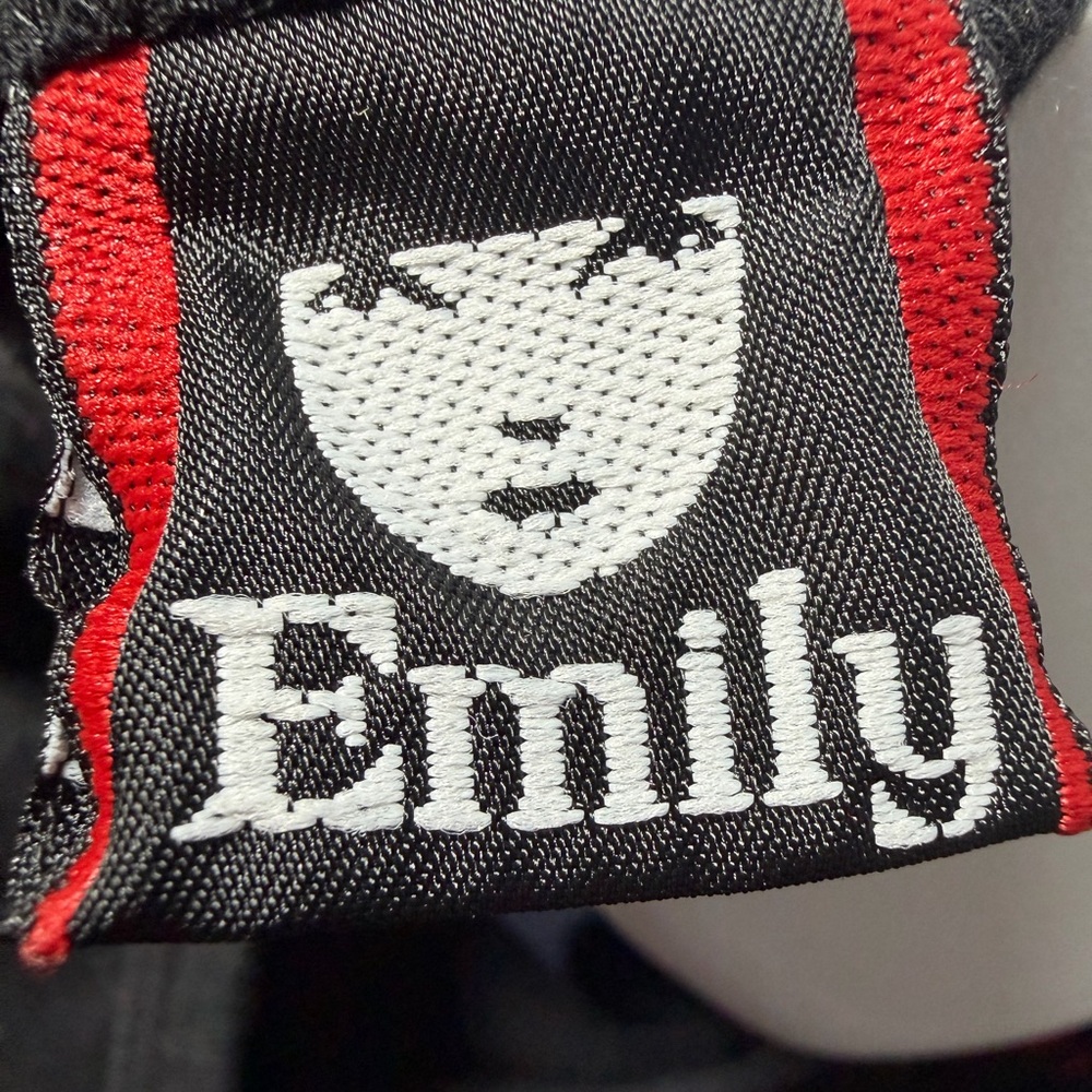 Vintage EMILY THE STRANGE Women’s Babydoll Cat Heart T-Shirt - size XL - Picture 5 of 6